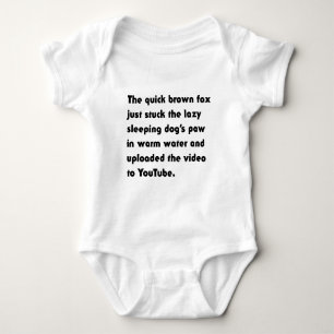Der schnelle braune Fox steckt einfach fest.. T - Baby Strampler