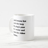 Der schnelle braune Fox steckt einfach fest.. T -  Kaffeetasse (Vorderseite Links)