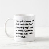 Der schnelle braune Fox steckt einfach fest.. T -  Kaffeetasse (Links)