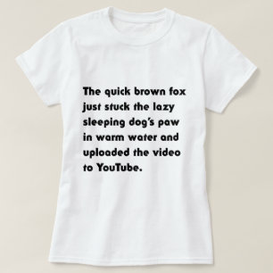 Der schnelle braune Fox steckt einfach fest.. T -  T-Shirt