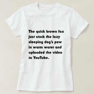 Der schnelle braune Fox steckt einfach fest.. T -  T-Shirt