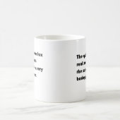 Der schnelle braune Fuchs.. Bohrer-Pangram-T - Shi Kaffeetasse (Mittel)