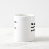 Der schnelle braune Fuchs.. Sinti und Roma Jacuzzi Kaffeetasse (Mittel)