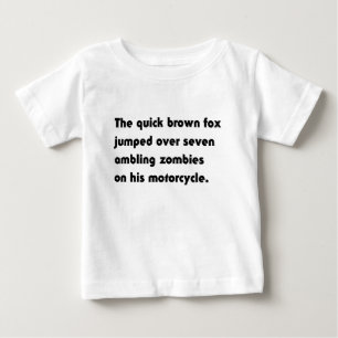 Der schnelle braune Fuchs sprang über.. T - Shirt