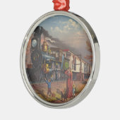 Der schnelle Post-Postdienst-Zug ab 1875 Ornament Aus Metall (Links)