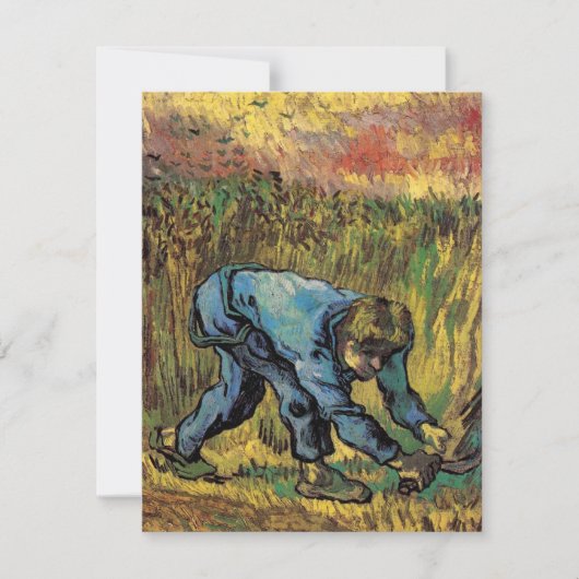 Der Schnitter mit Sichel von Vincent van Gogh (Vorderseite)