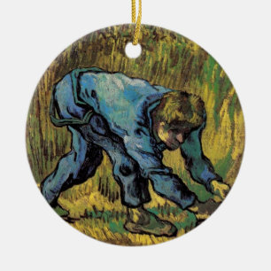Der Schnitter mit Sichel von Vincent van Gogh Keramik Ornament