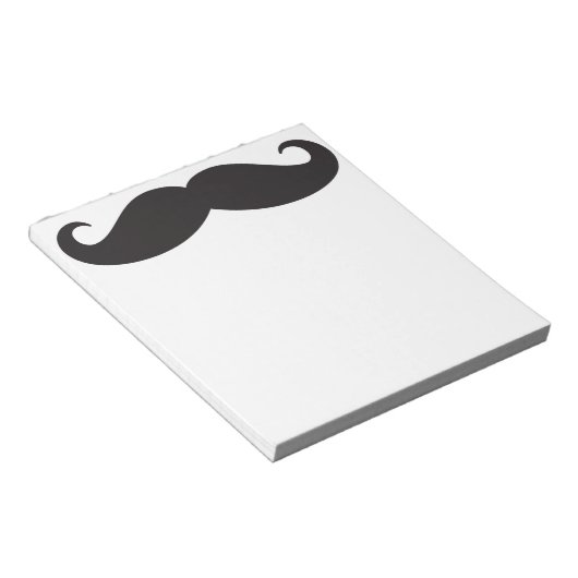 Der Schnurrbart Notizblock (angewinkelt)