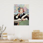 Der Scholar von Jessie Willcox Smith Poster (Küche)