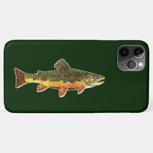 Der schöne Bachforellen-Fischer Case-Mate iPhone Hülle (Rückseite (Horizontal))