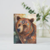 Der schöne Bär Postkarte (Stehend Vorderseite)