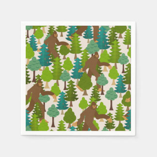 Der schöne Bigfoot im Wald Serviette