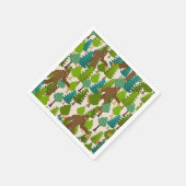 Der schöne Bigfoot im Wald Serviette (Ecke)