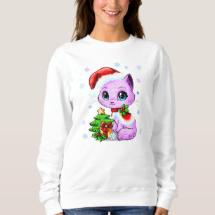 Der schöne die Strickjacke Hand gezeichneten Sweatshirt