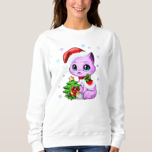 Der schöne die Strickjacke Hand gezeichneten Sweatshirt (Vorderseite)