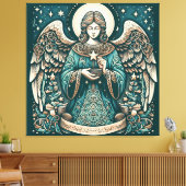 Der schöne Engel unter den Sternen Leinwanddruck (Insitu (Wohnzimmer))