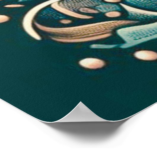 Der schöne Engel unter den Sternen Poster (Ecke)