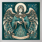 Der schöne Engel unter den Sternen Poster (Vorne)