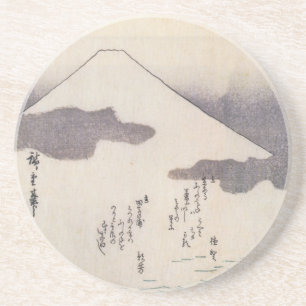 Der schöne Fujisan in Japan, circa 1800s Sandstein Untersetzer