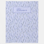 Der schöne Garten des Lavendel Sprigs - Mit Monogr Fleecedecke (Vorderseite)