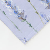 Der schöne Garten des Lavendel Sprigs - Mit Monogr Fleecedecke (Ecke)