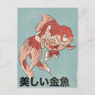 Der schöne Goldfisch Postkarte