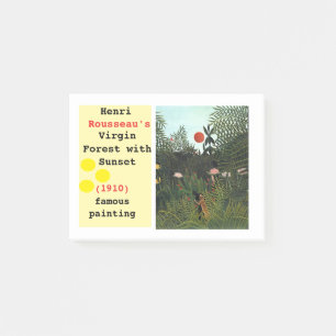 Der schöne Henri Rousseau-Jungfrau-Wald Post-it Klebezettel
