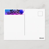 Der Schöne in Purple Postkarte (Rückseite)