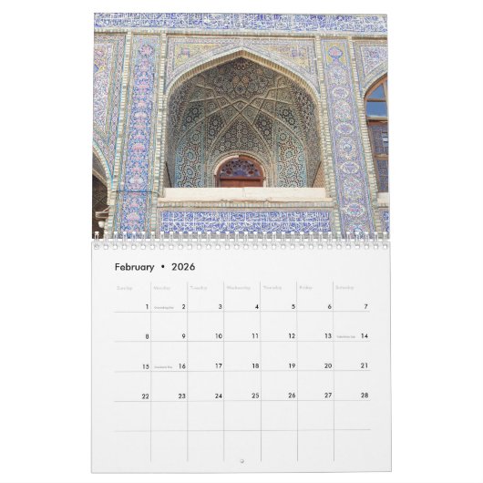 Der schöne Iran Kalender (Feb 2026)