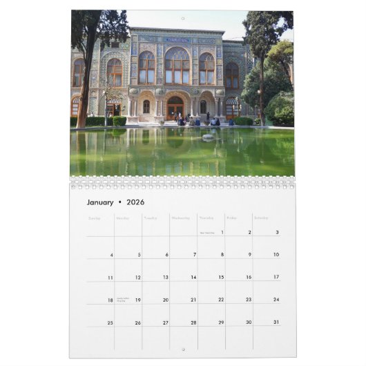 Der schöne Iran Kalender (Jan 2026)