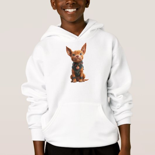 Der schöne Junge Weihnachtsjunge Hoodie (Vorderseite)