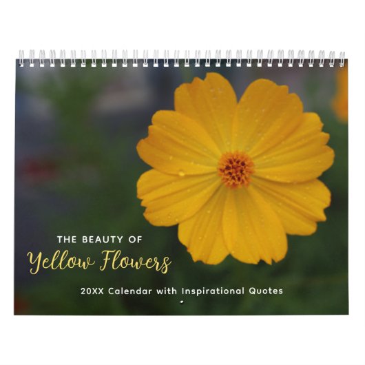 Der schöne Kalender der gelben Blumen (Titelbild)
