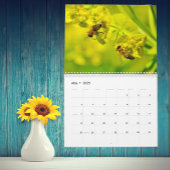 Der schöne Kalender für Bienen und Blume jedes Jah