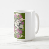 Der schöne Kranich Kaffeetasse (VorderseiteRechts)