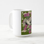 Der schöne Kranich Kaffeetasse (Vorderseite Links)