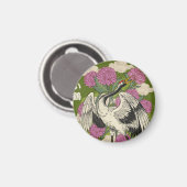 Der schöne Kranich Magnet (Vorderseite/Rückseite)