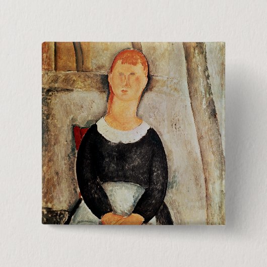 Der schöne Lebensmittelhändler Button (Vorderseite)