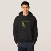 Der schöne Mensch und das Wort glücklich St Patric Hoodie (Vorne ganz)