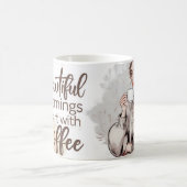 Der schöne Morgen beginnt mit der Tasse des Kaffee (Mittel)