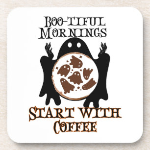 Der schöne Morgen beginnt mit Kaffee.w Getränkeuntersetzer