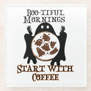 Der schöne Morgen beginnt mit Kaffee.w Glasuntersetzer