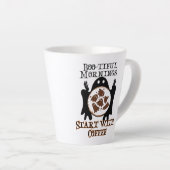 Der schöne Morgen beginnt mit Kaffee.w Milchtasse (Rechte Ecke)
