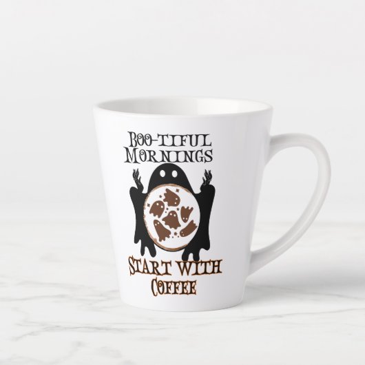 Der schöne Morgen beginnt mit Kaffee.w Milchtasse (Rechts)