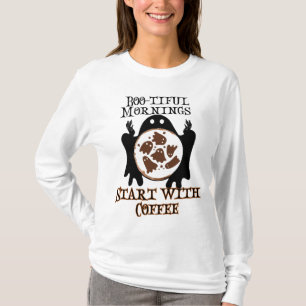 Der schöne Morgen beginnt mit Kaffee.w T-Shirt