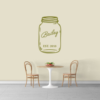 Der schöne Name in Mason Jar X-Large Wall Decal
