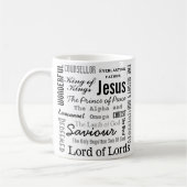 Der schöne Name Jesu Kaffeetasse (Links)