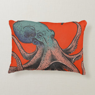 Der schöne Oktopus Dekokissen