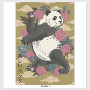 Der schöne Panda Aufkleber