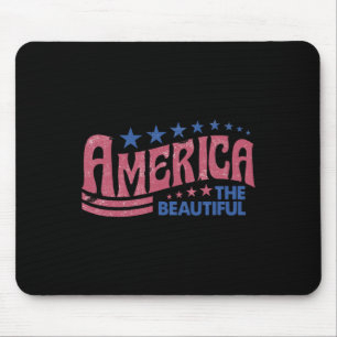 Der schöne Retro Vintag American 4. Juli Mousepad
