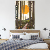 Der schöne, ruhige Wald Leinwanddruck (Insitu (Schlafzimmer))